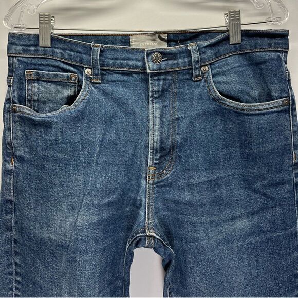 Everlane Womens High Rise Straight Blue Wash Jeans 33x32 - Picture 2 of 6